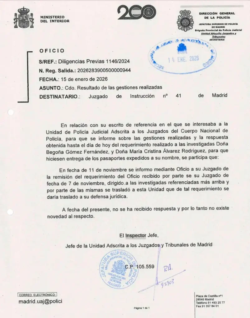 Investigación Judicial sobre Begoña Gómez: Solicitud de Correos y Viajes