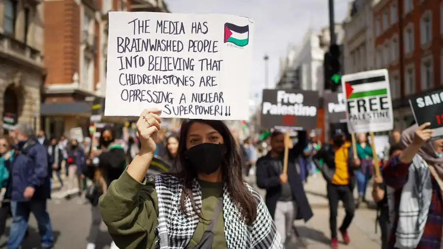 La Manifestación por Gaza: Un Análisis de la Cobertura Mediática y la Reacción Pública